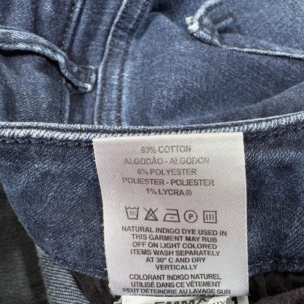 DL1961‎ Emma Low Rise Skinny Jeans Nicholson Dark Wash Stretch Denim Size 30